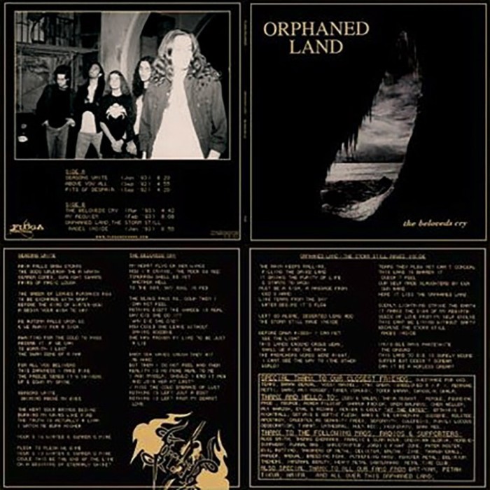 Виниловая пластинка Orphaned Land "The Beloveds Cry" (1LP) Gold Splatter