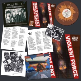 Виниловая пластинка Violent Force "Malevolent Assault Of Tomorrow" (1LP) Brown Orange Splatter