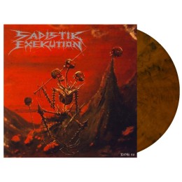 Виниловая пластинка Sadistik Exekution "We Are Death Fukk You" (1LP) Brown Black Marbled