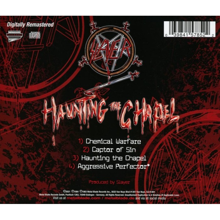 Виниловая пластинка Slayer "Haunting The Chapel" (1LP)