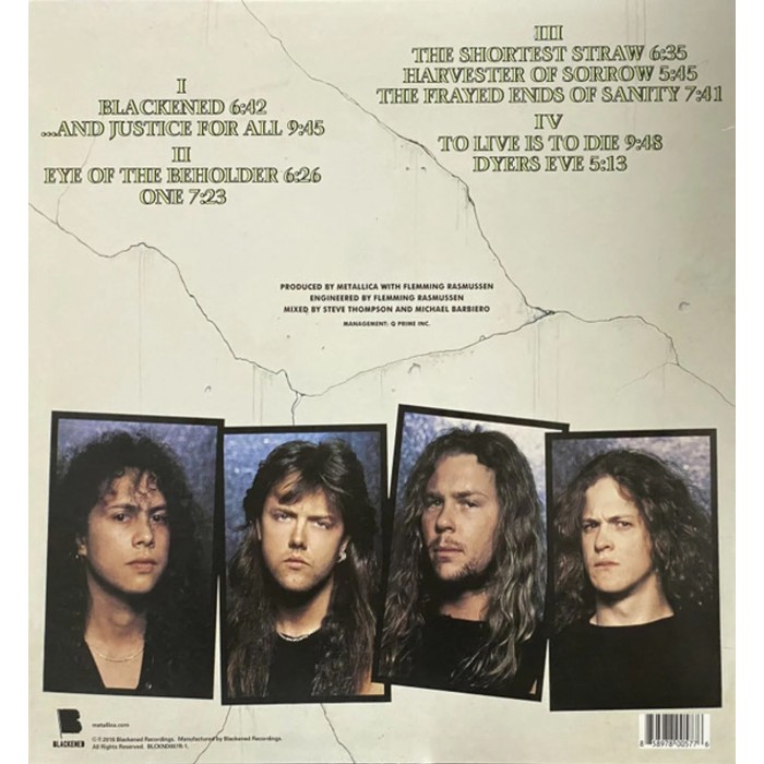 Виниловая пластинка Metallica "And Justice For All" (2LP)