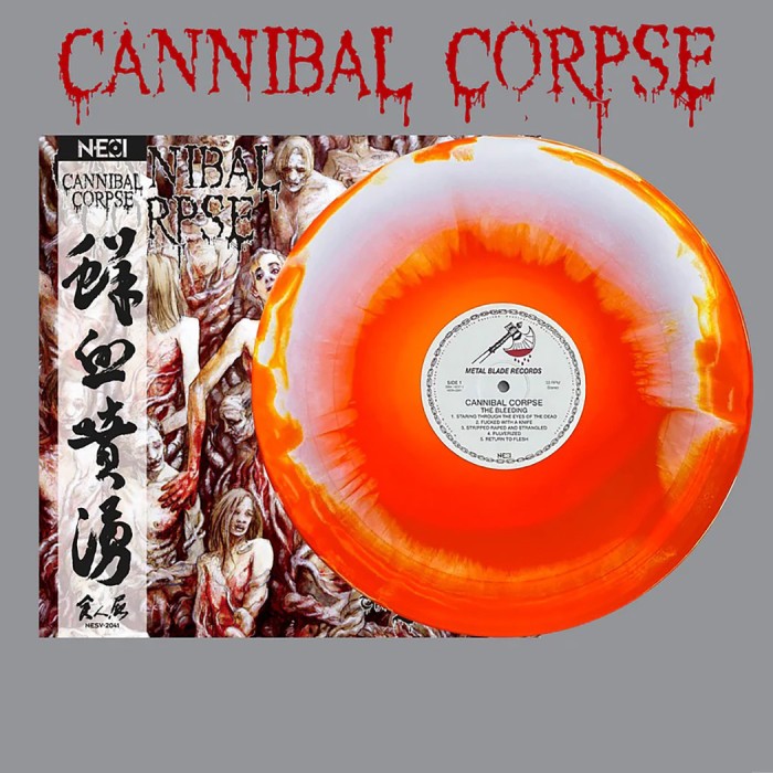 Виниловая пластинка Cannibal Corpse "The Bleeding" (1LP) Orange Red Swirl