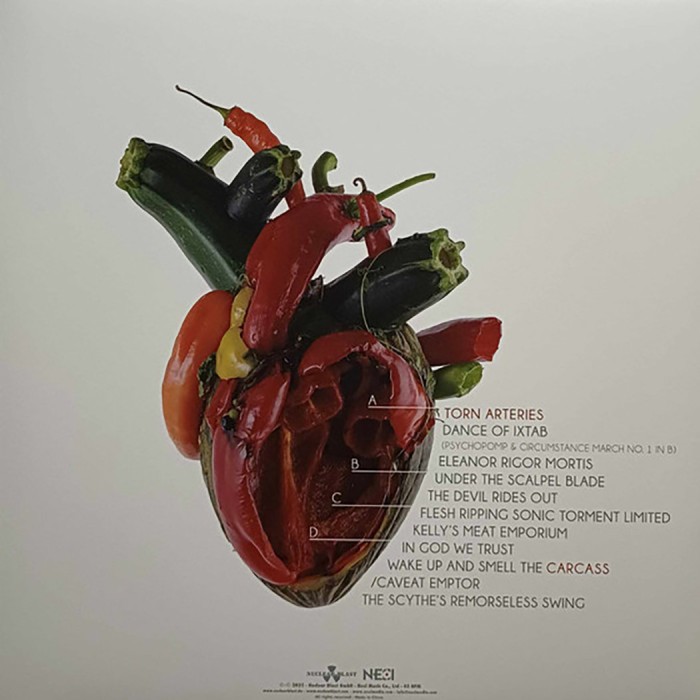 Виниловая пластинка Carcass "Torn Arteries" (2LP) Transparent Red Green Floating