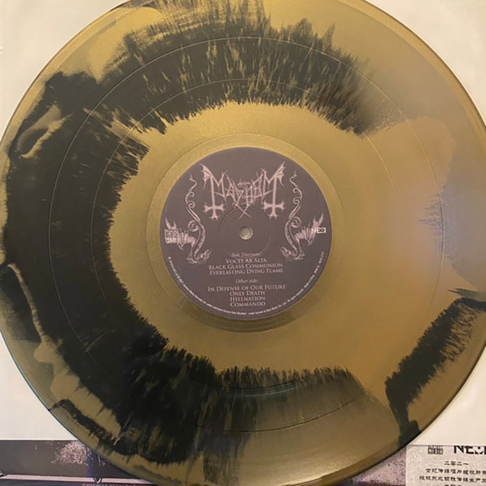 Виниловая пластинка Mayhem "Atavistic Black Disorder - Kommandoo" (1LP) Black Gold Swirl