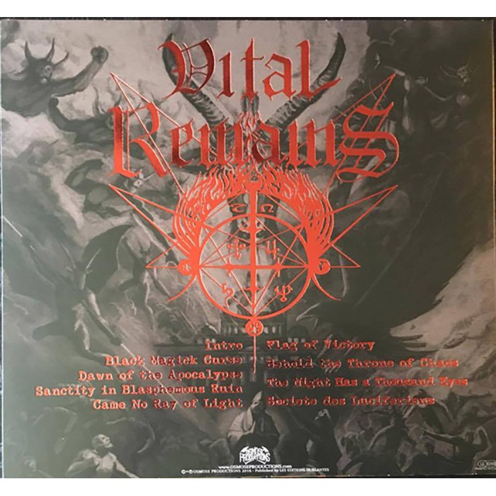 Виниловая пластинка Vital Remains "Dawn Of The Apocalypse" (1LP) Orange Crush Black Marble