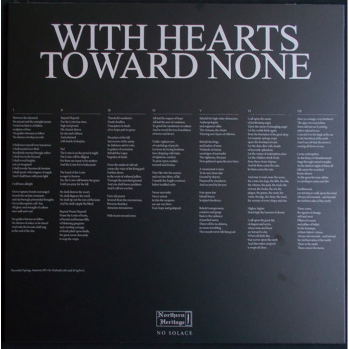 Виниловая пластинка Mgla "With Hearts Toward None" (1LP)