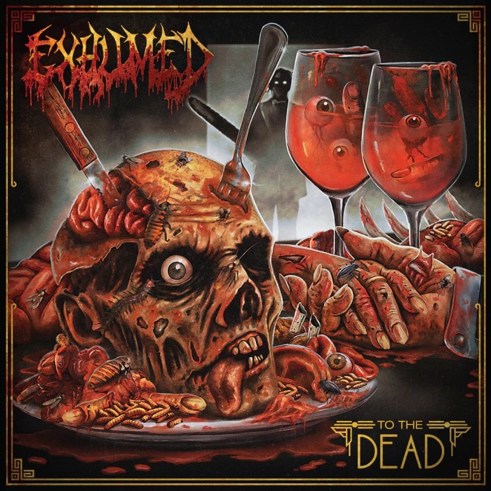 Виниловая пластинка Exhumed "To The Dead" (1LP) Yellow Highlighter With Splatter