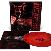 Виниловая пластинка Pig Destroyer "38 Counts Of Battery" (1LP) Red With Black Smoke