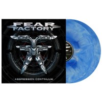 Виниловая пластинка Fear Factory "Aggression Continuum" (2LP) Blue Ocean White Marbled