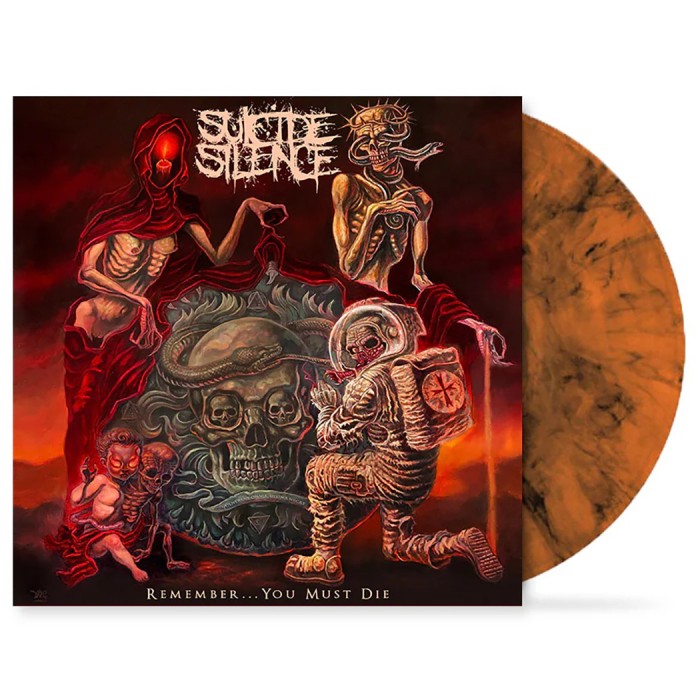 Виниловая пластинка Suicide Silence "Remember...You Must Die" (1LP) Orange With Black Marble