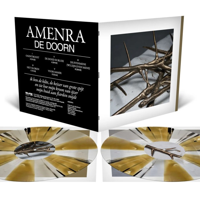 Виниловая пластинка Amenra "De Doorn (Version 2)" (2LP) Clear with Gold Pinwheels and Splatter