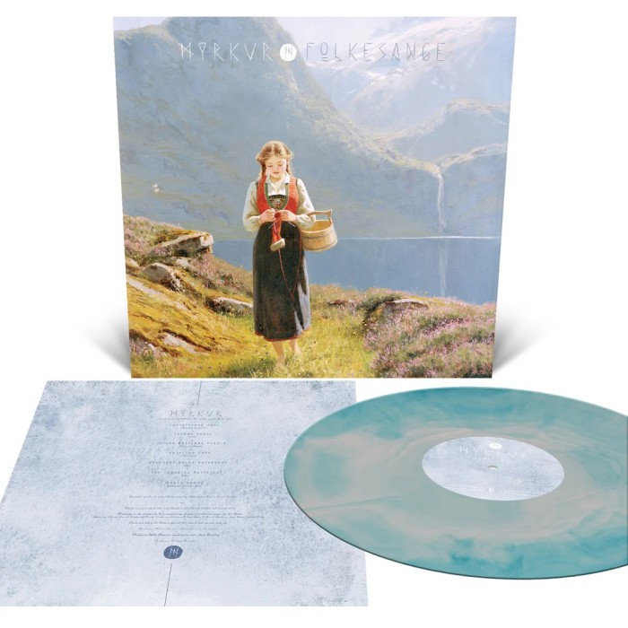 Виниловая пластинка Myrkur "Folkesange" (1LP) Sea Blue and Baby Pink Galaxy Merge