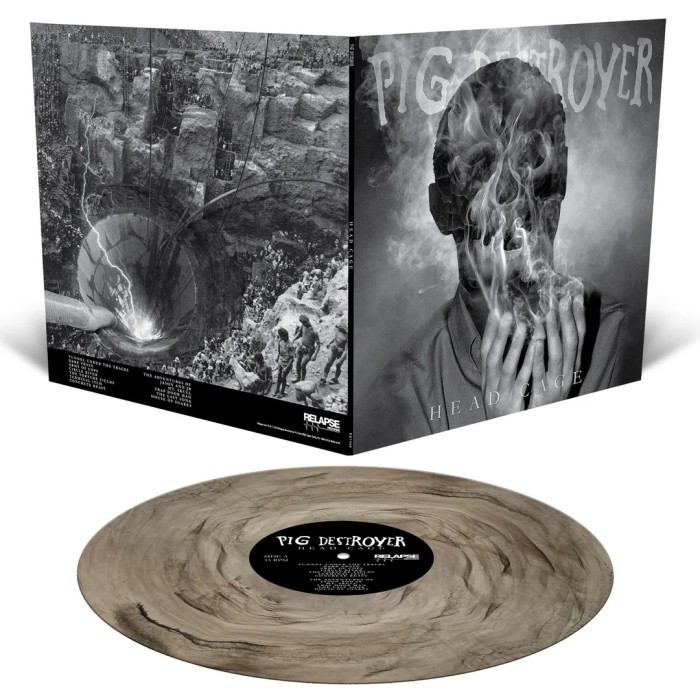 Виниловая пластинка Pig Destroyer "Head Cage" (1LP) Clear with Black Smoke