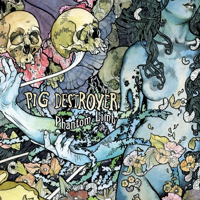 Виниловая пластинка Pig Destroyer "Phantom Limb" (1LP) Clear with Blue Marble