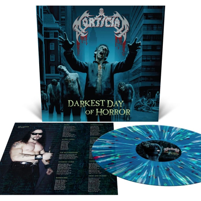 Виниловая пластинка Mortician "Darkest Day Of Horror" (1LP) Sea Blue