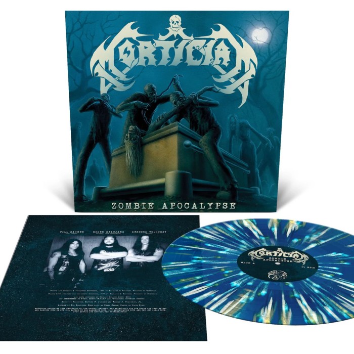 Виниловая пластинка Mortician "Zombie Apocalypse" (1LP) Sea Blue with Splatter