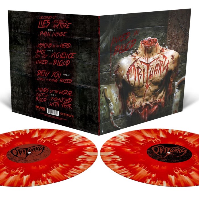 Виниловая пластинка Obituary "Inked In Blood" (2LP) Blood Red Cloudy Effect