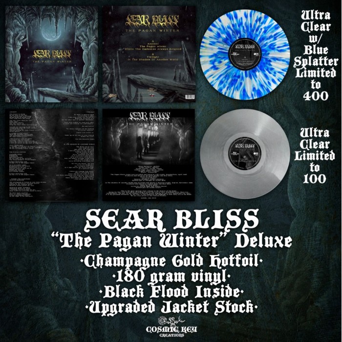 Виниловая пластинка Sear Bliss "The Pagan Winter" (1LP) Clear Aqua Blue Splatter