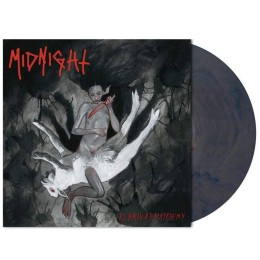 Виниловая пластинка Midnight "Rebirth By Blasphemy" (1LP) Red Blue Marbled