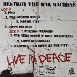 Виниловая пластинка Warrior Soul "Destroy The War Machine" (1LP) White