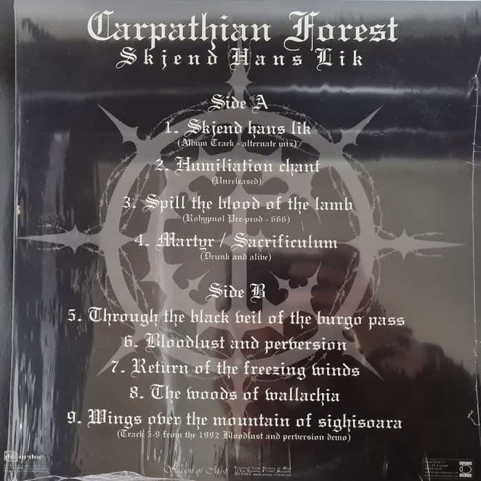 Виниловая пластинка Carpathian Forest "Skjend Hans Lik" (1LP)