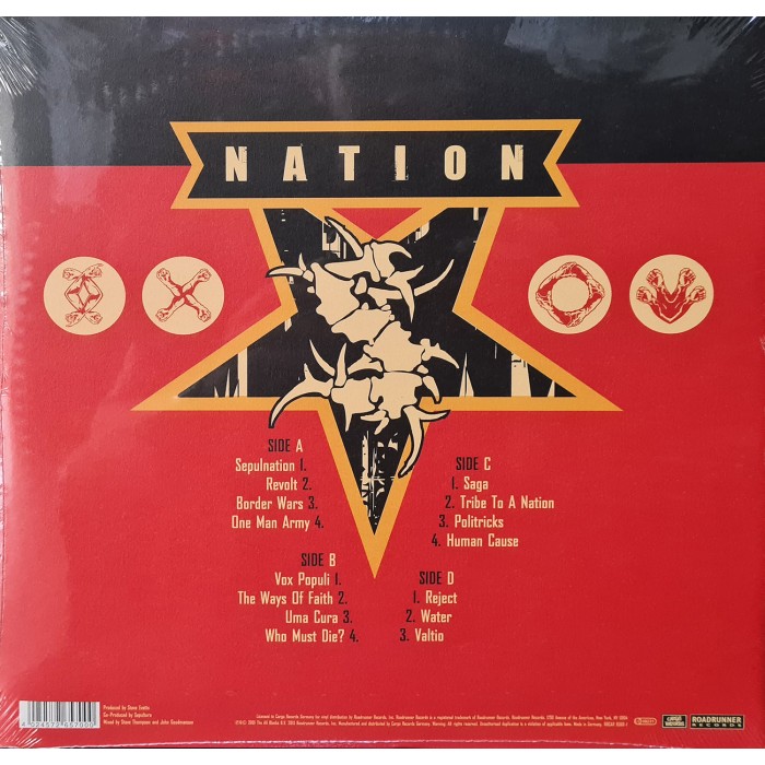 Виниловая пластинка Sepultura "Nation" (2LP)