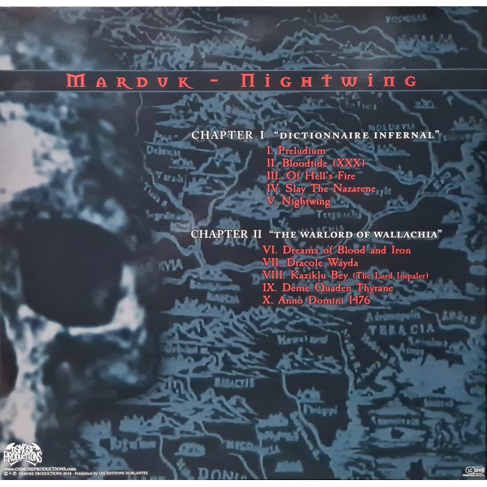 Виниловая пластинка Marduk "Nightwing" (1LP) Clear Green Marble