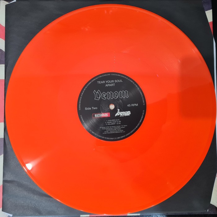 Виниловая пластинка Venom "... Tear Your Soul Apart" (1LP) Neon Orange