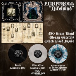 Виниловая пластинка Finntroll "Nifelvind" (1LP) Clear Blue Silver Splatter