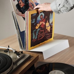 Подставка для виниловых пластинок Vinyl Thin Stand белая матовая