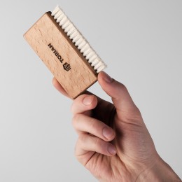 Щетка для виниловых пластинок из шерсти козы Caring Brush белая