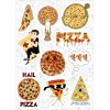 Набор виниловых наклеек №146 "Pizza (Пицца)"