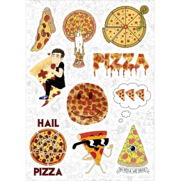 Набор виниловых наклеек №146 "Pizza (Пицца)"