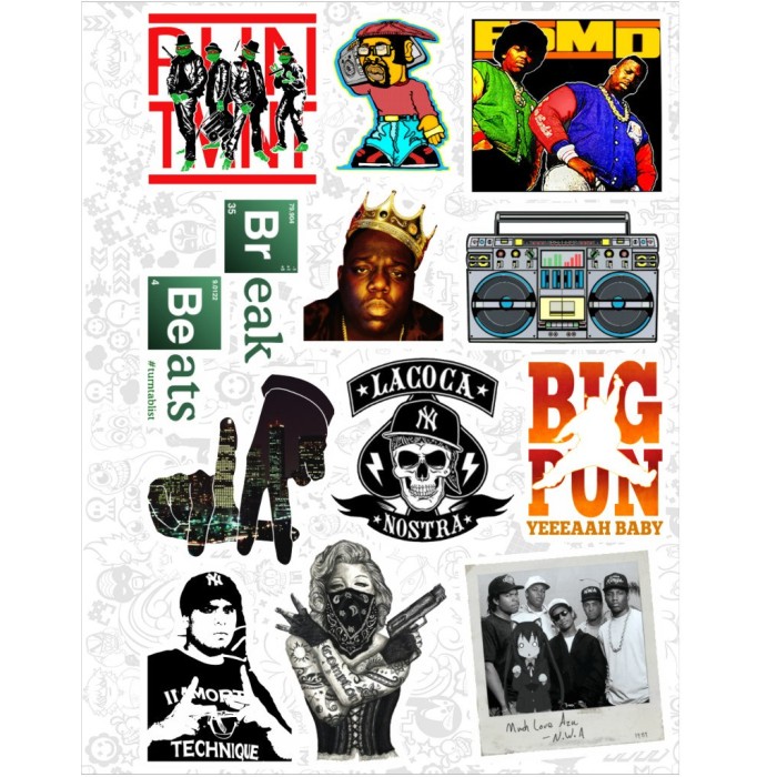 Набор виниловых наклеек №49 "Hip-Hop"
