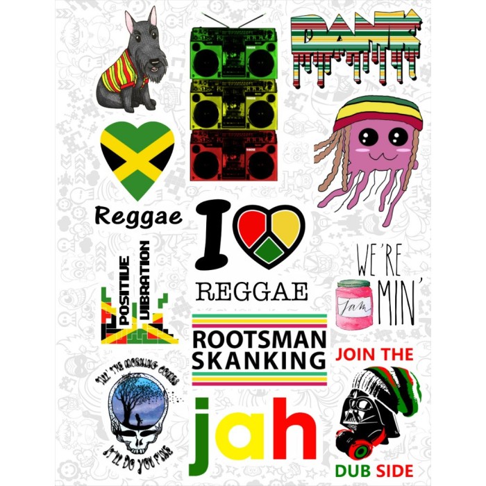 Набор виниловых наклеек №52 "Ямайка"