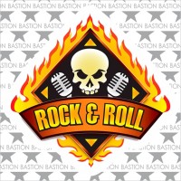 Виниловая наклейка "Rock And Roll"