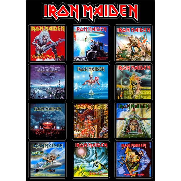 Набор виниловых наклеек Iron Maiden M28