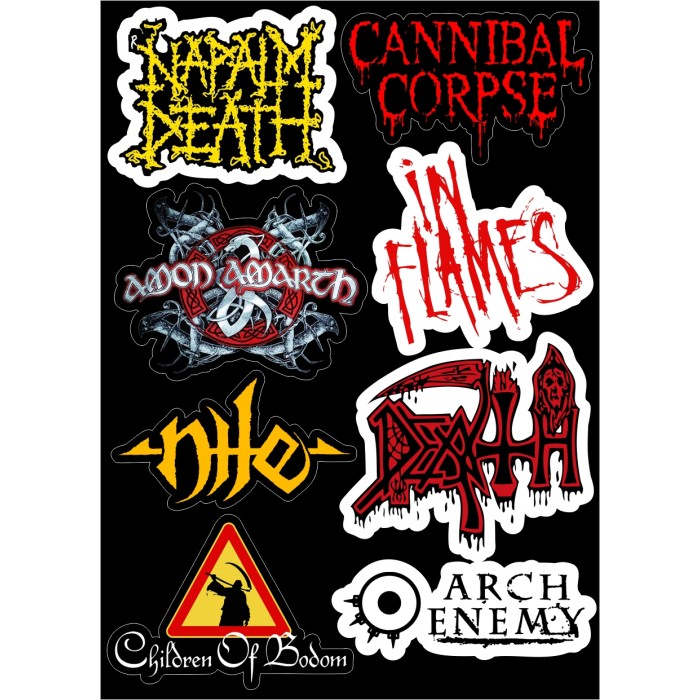 Набор виниловых наклеек Death BandsM15