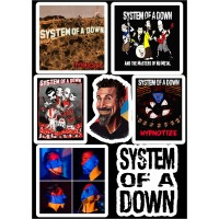 Набор виниловых наклеек System Of A Down M83