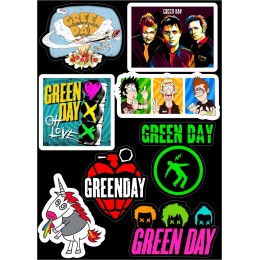 Набор виниловых наклеек Green Day M33 