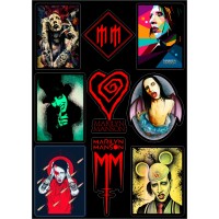 Набор виниловых наклеек Marilyn Manson M38 