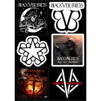 Набор виниловых наклеек Black Veil Brides M56