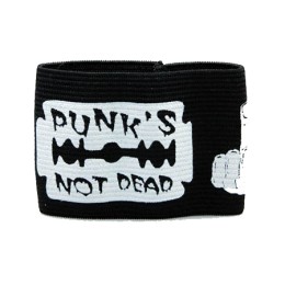 Напульсник на резинке "Punk's Not Dead"
