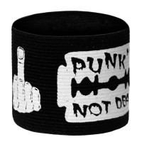 Напульсник на резинке "Punks Not Dead"