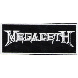Нашивка Megadeth белая