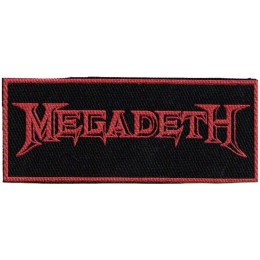 Нашивка Megadeth красная
