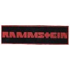 Нашивка Rammstein красная