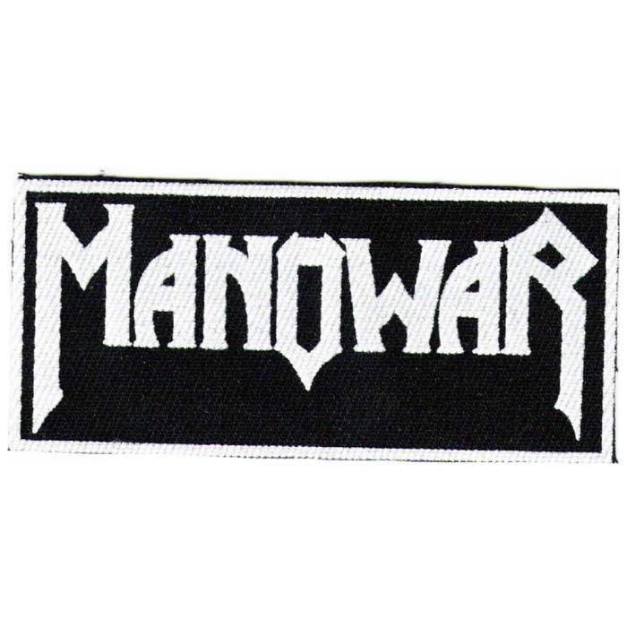 Нашивка Manowar белая
