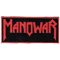 Нашивка Manowar красная