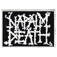 Нашивка Napalm Death белая